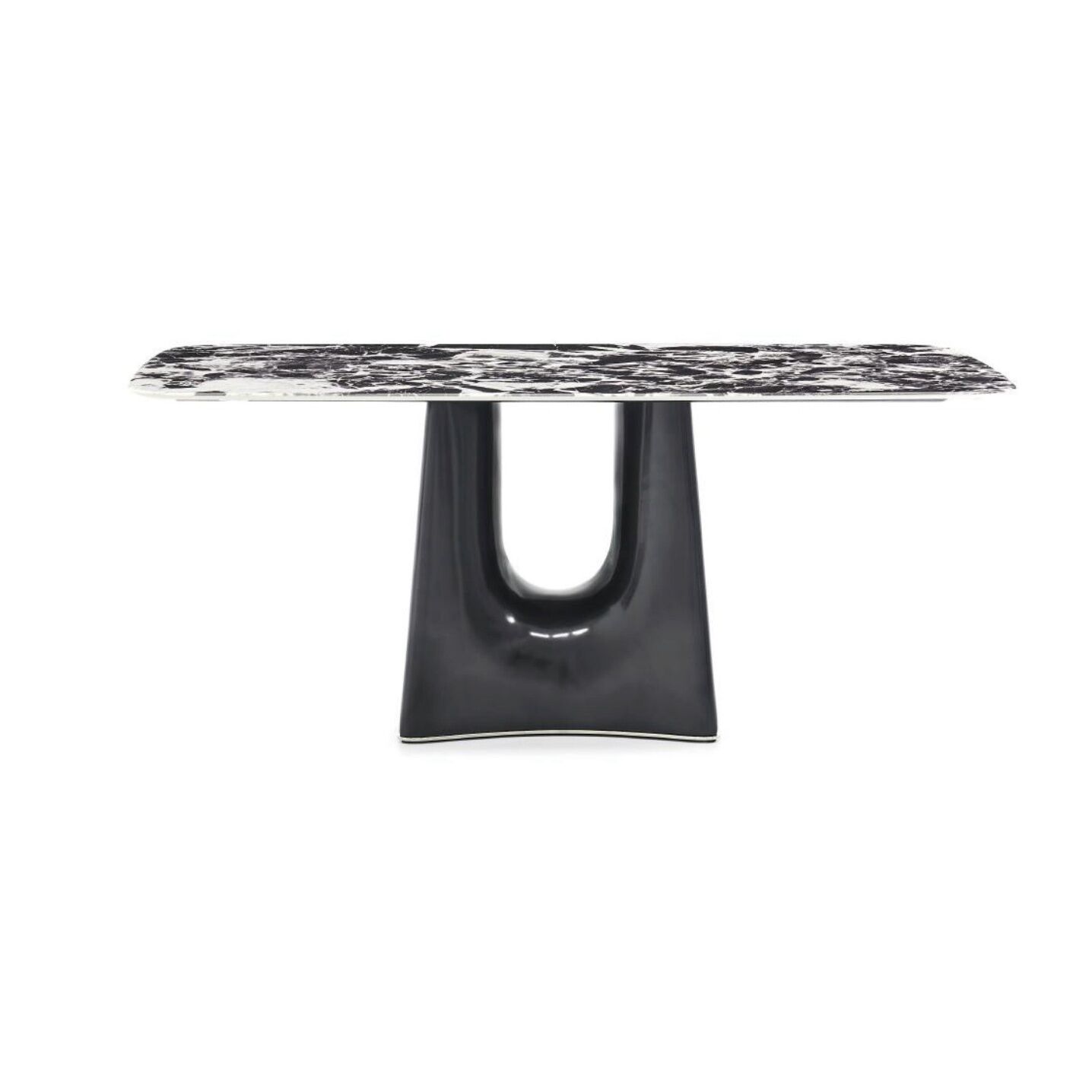 Black Bulgari Marble Dining Table Indoor Living room Furniture Production Factory - Image 2