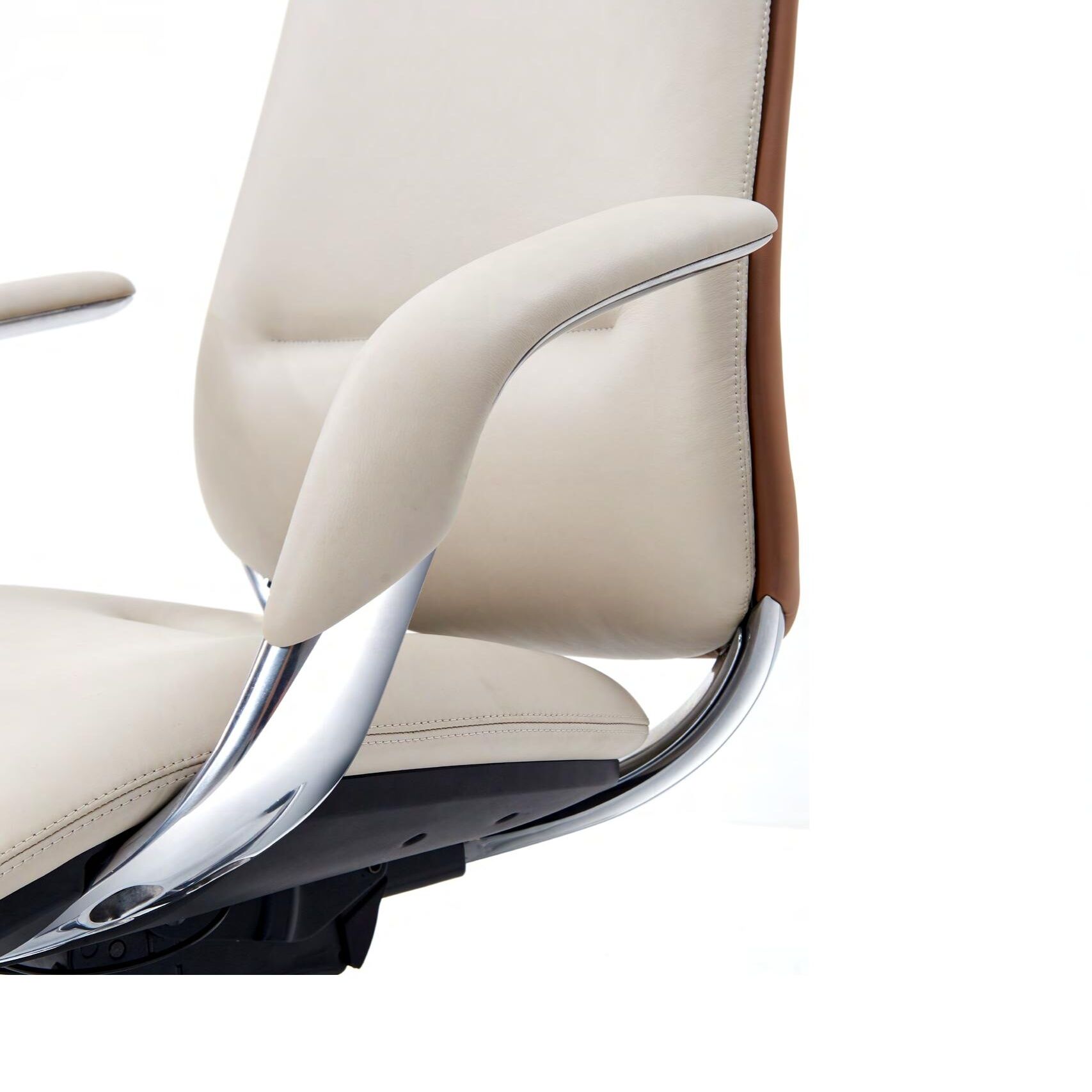 Commercial Furniture High Back Genuine Leather Office Chair with Luxury Design - Image 2