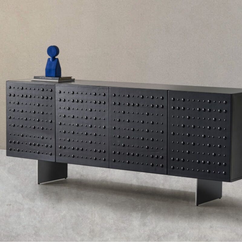 High-end custom factory for black design entrance cabinets indoor living room kitchen and bedroom furniture