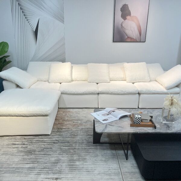 Italian luxury villa sofa living room furniture family large lounge sofas cloud sofa sectionals fabric sofa set